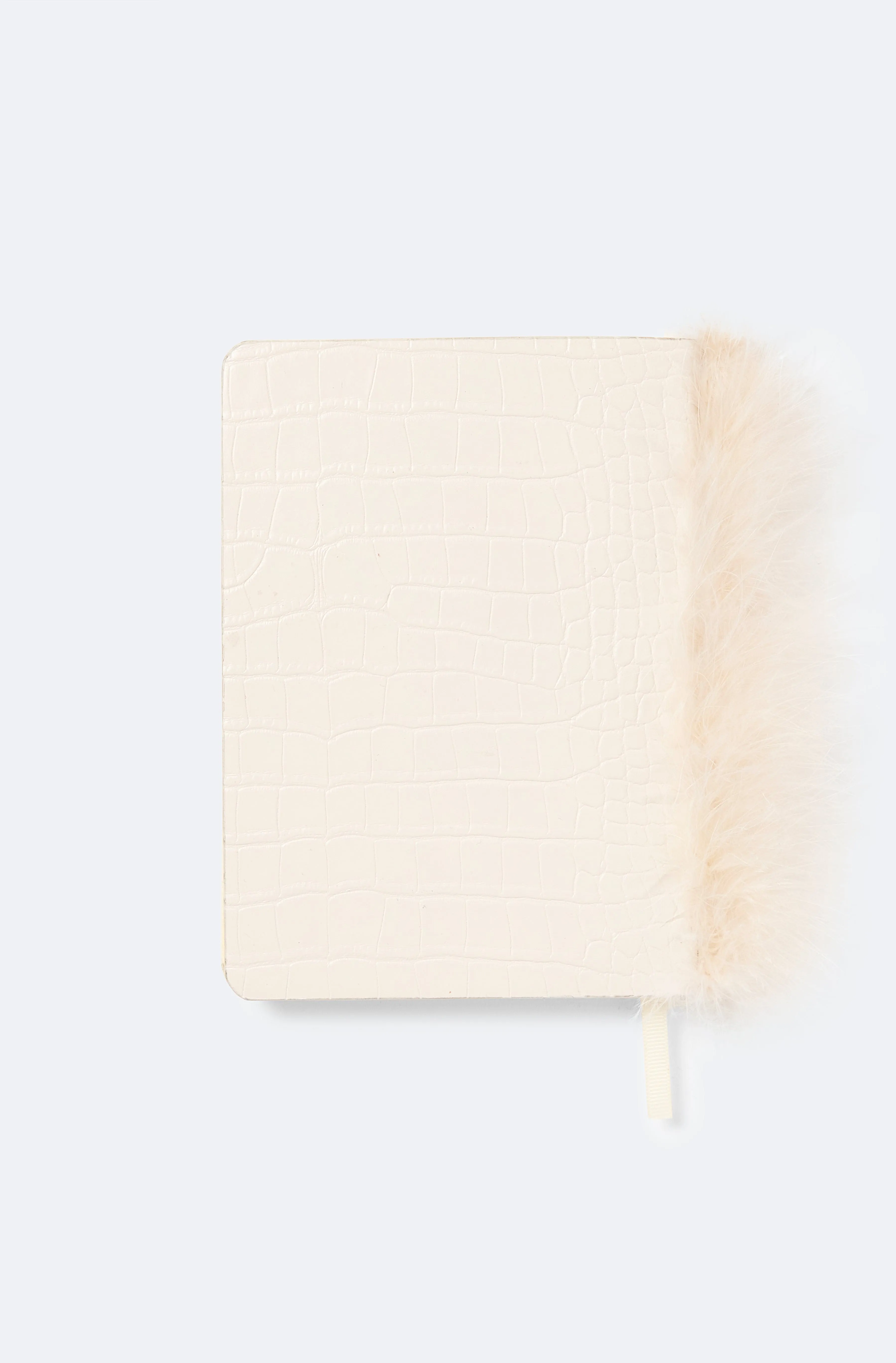 Notebook with Marabou Feathers