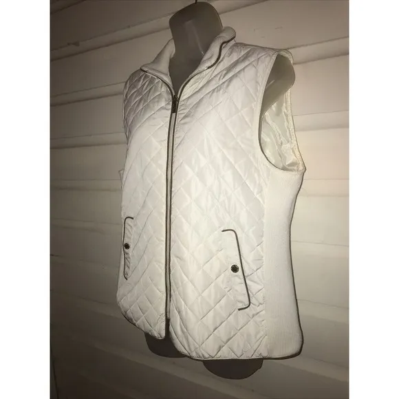NWT The Savile Row Quilted Full Zip Vest Size L