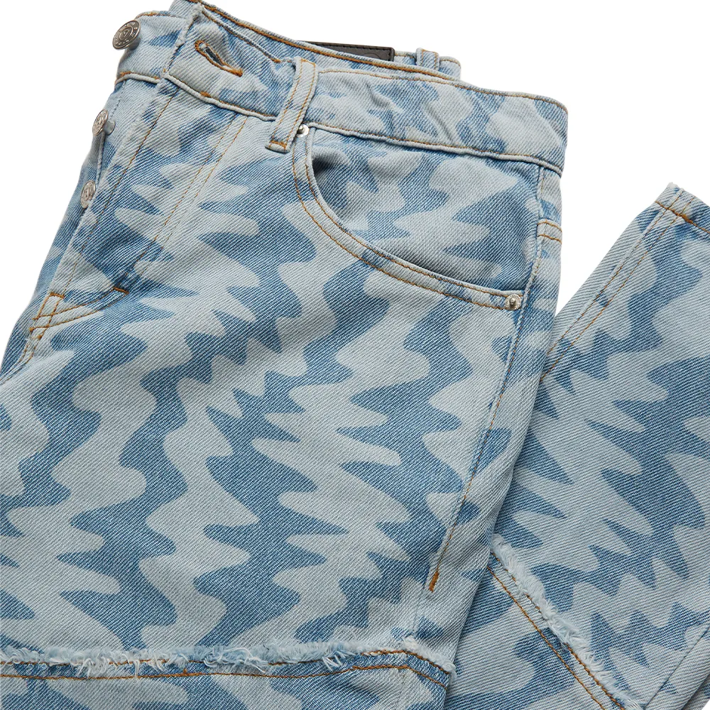 OREN Men's Blue Waves Jeans
