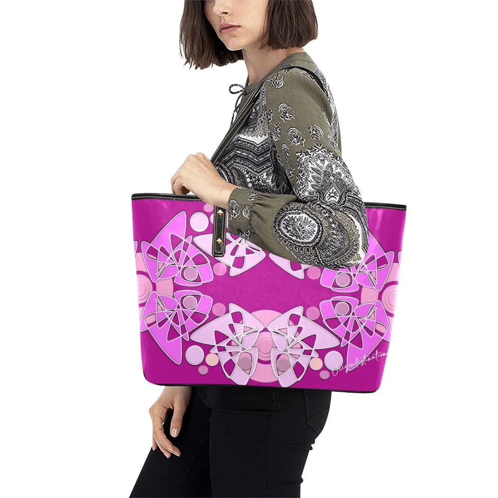 Origen Destination Women's Blu-Hue Rivet-strap Large Tote Bag
