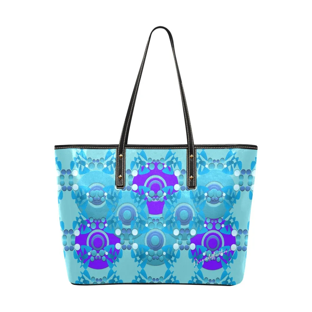 Origen Destination Women's Blu-Hue Rivet-strap Large Tote Bag