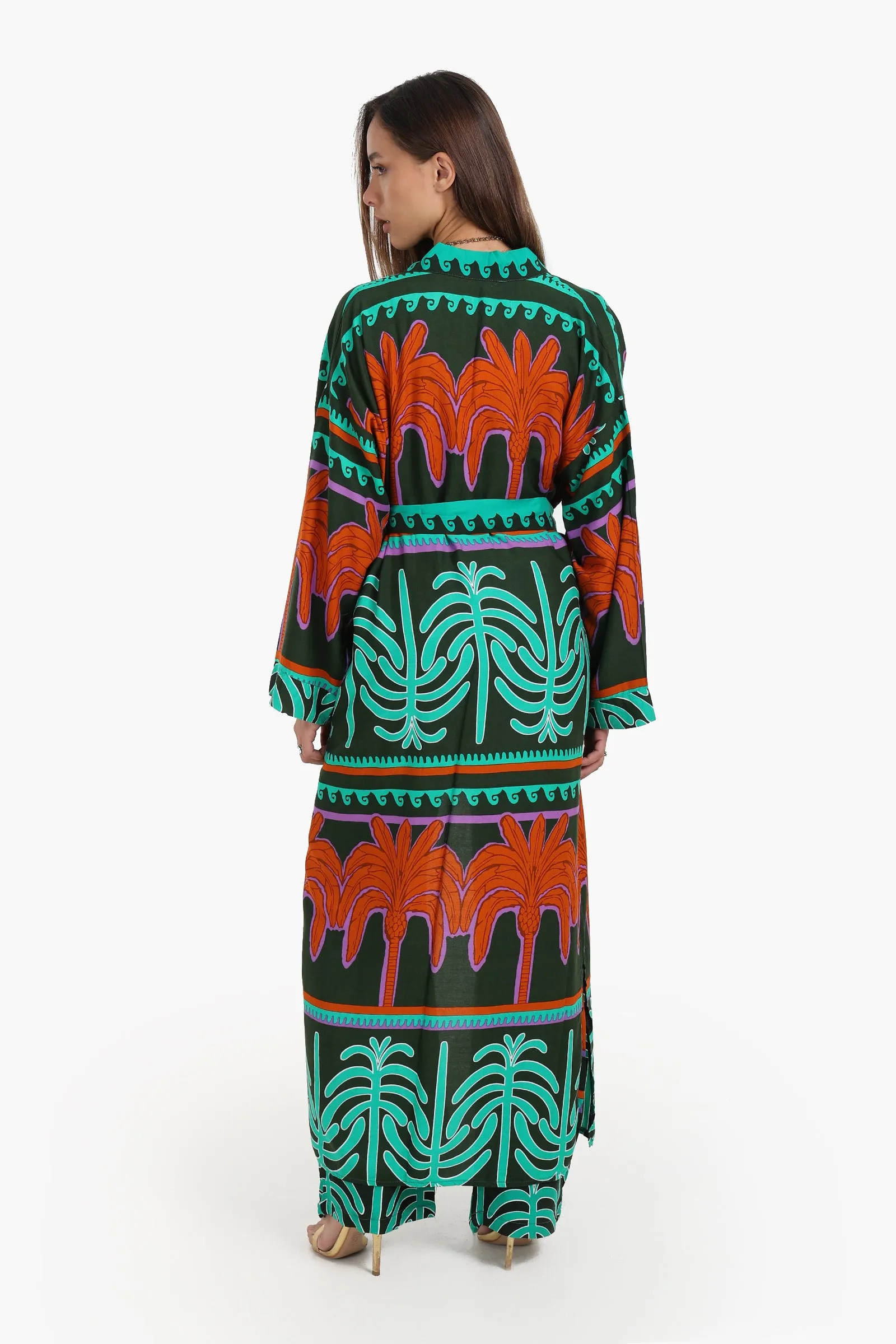 Palm Printed Cardigan