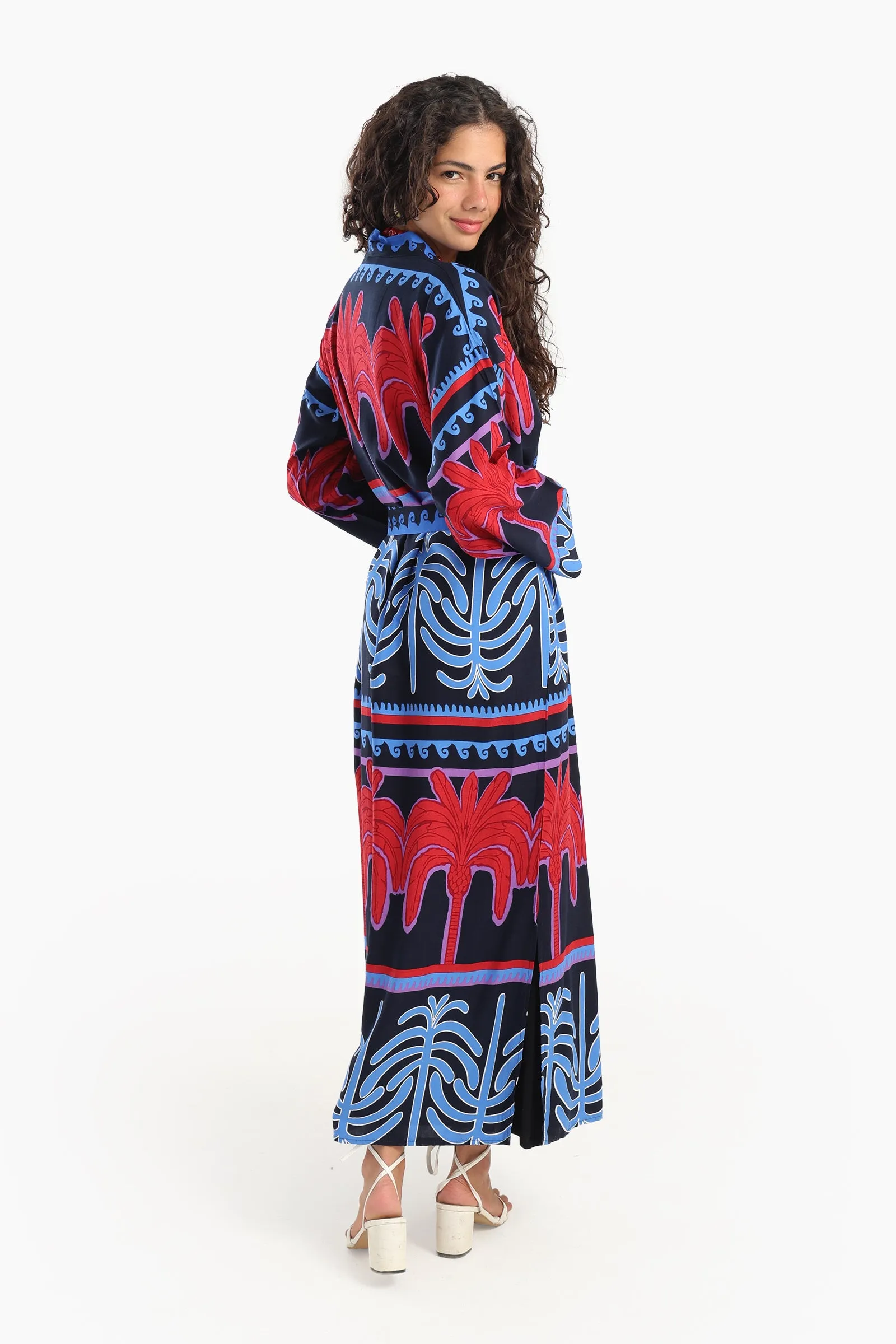 Palm Printed Cardigan