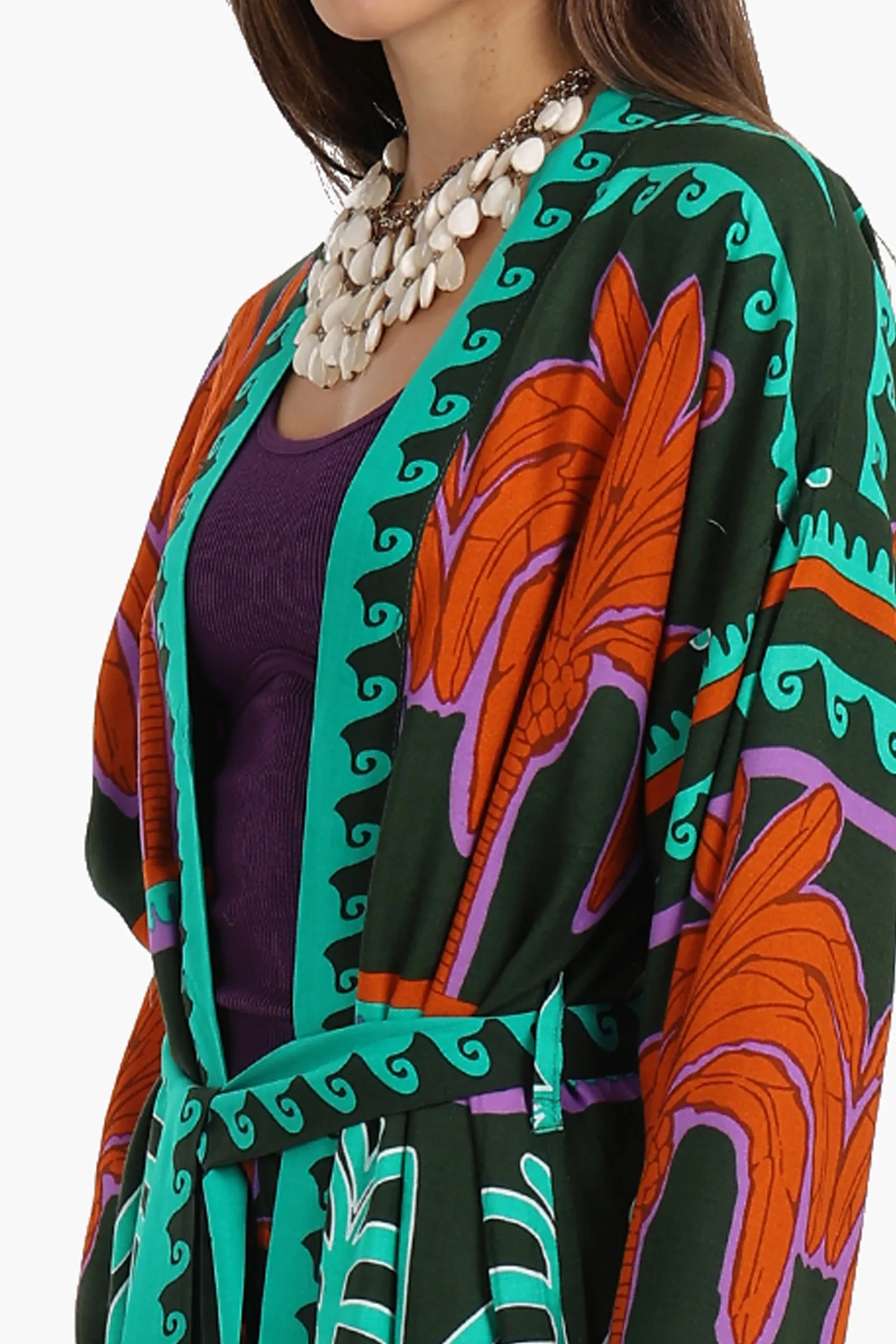 Palm Printed Cardigan