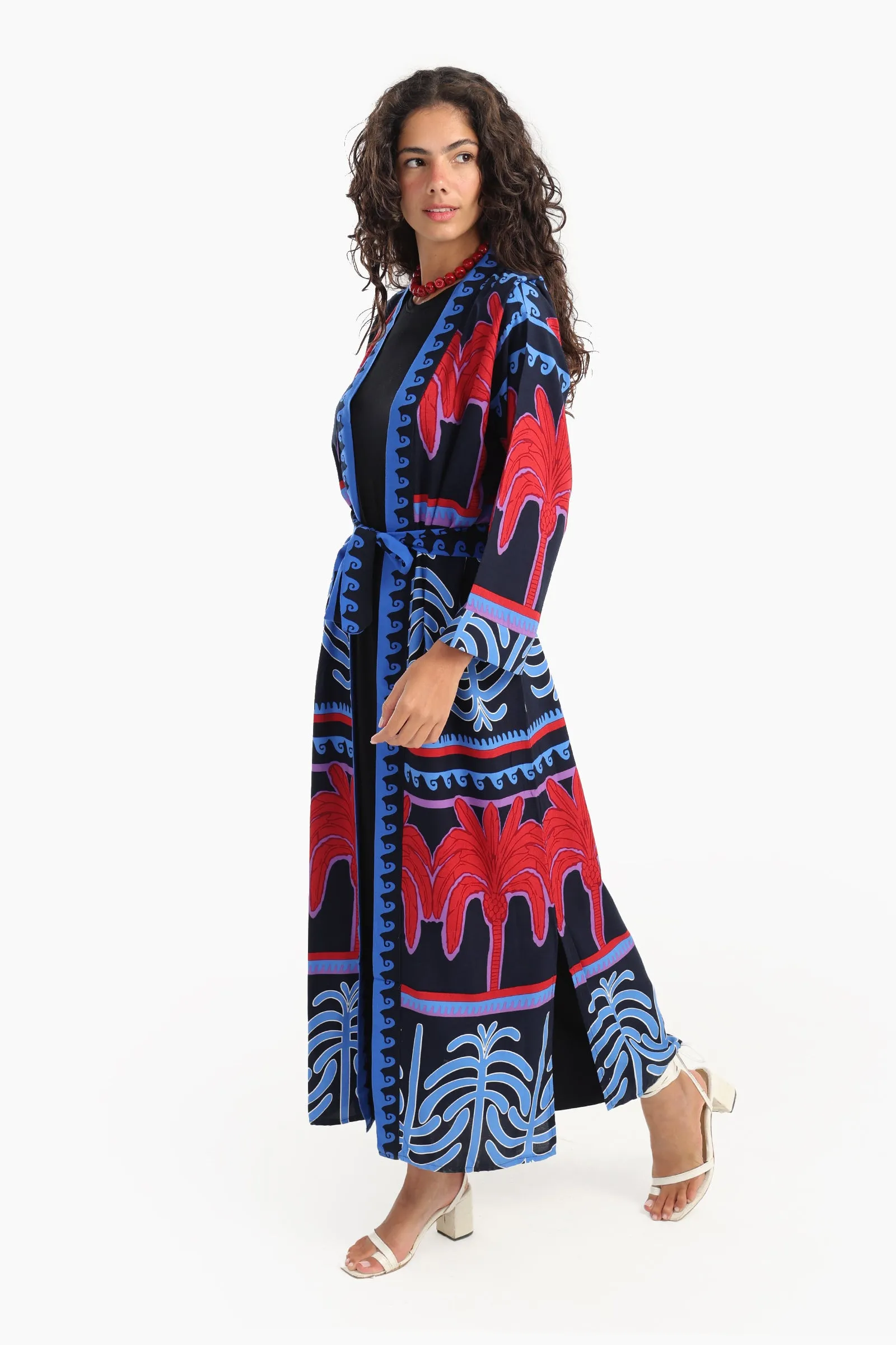 Palm Printed Cardigan