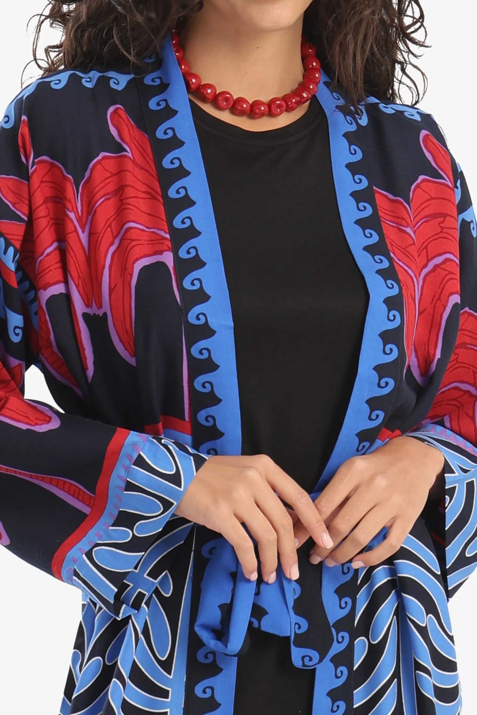 Palm Printed Cardigan