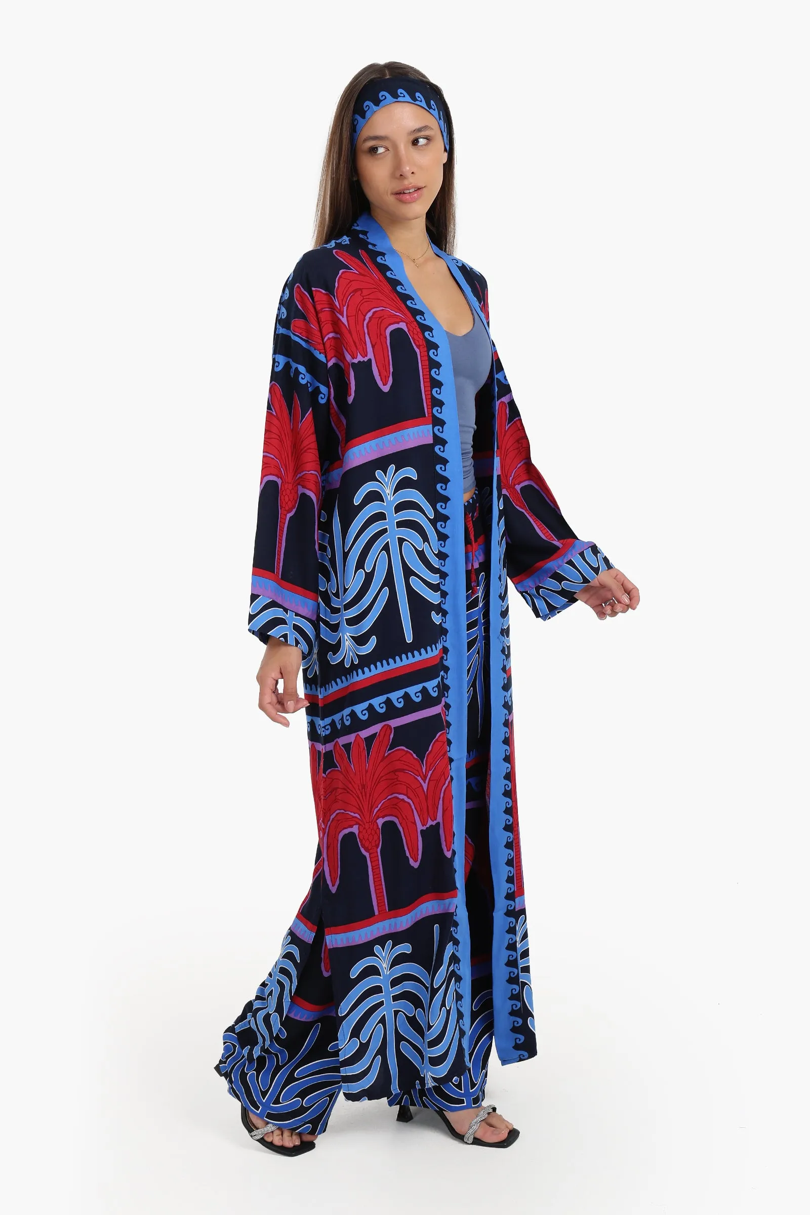Palm Printed Cardigan