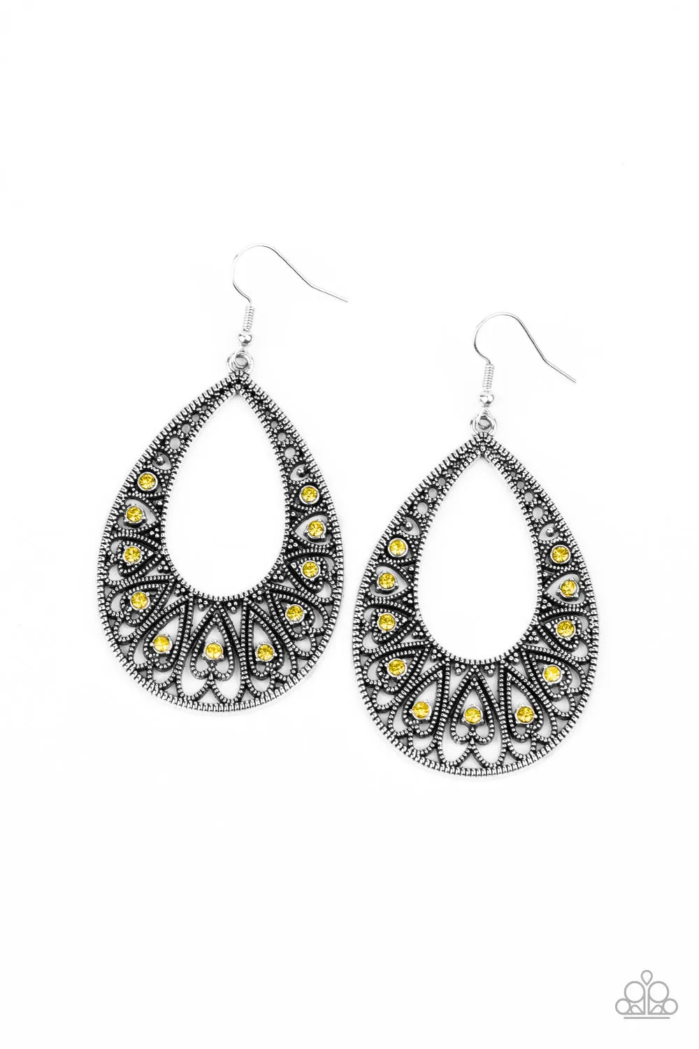 Paparazzi - Love To Be Loved - Yellow Earring