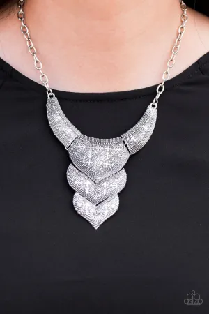 Paparazzi- Texas Temptress - Silver Necklace