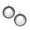 Paparazzi - Totally Textured - Silver Earrings