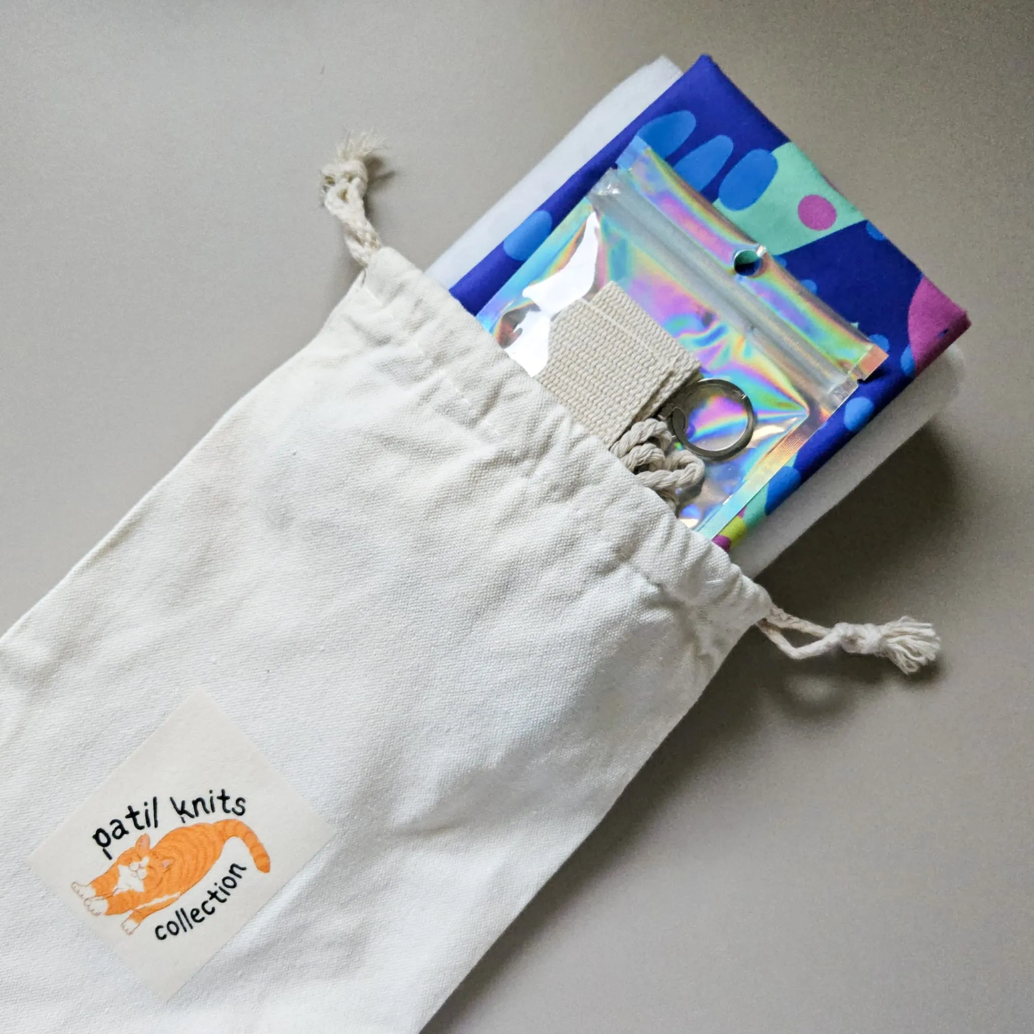 Patil Knits Marshmallow Bag Sewing Pattern Kit - Citrus