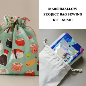 Patil Knits Marshmallow Bag Sewing Pattern Kit - Sushi