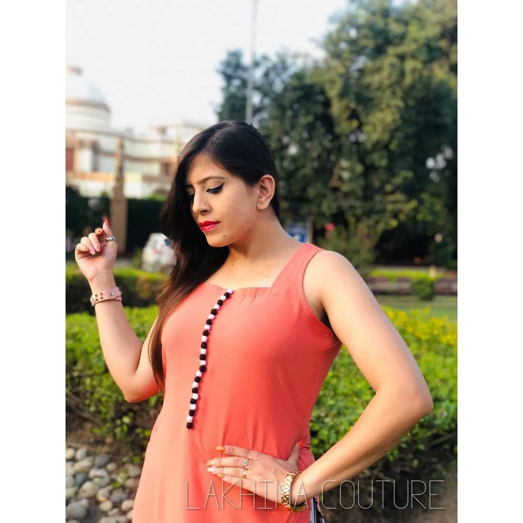 Peach Stripes Suit