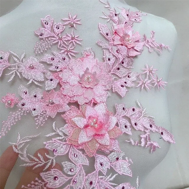 Pearl Embroidery Applique