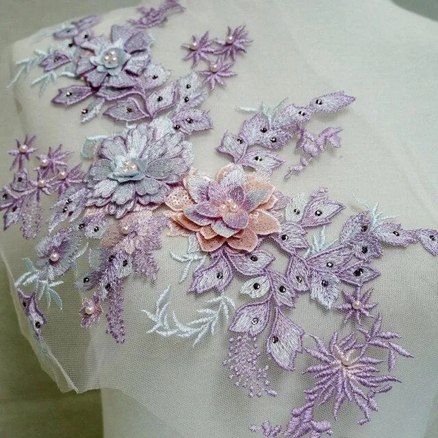 Pearl Embroidery Applique