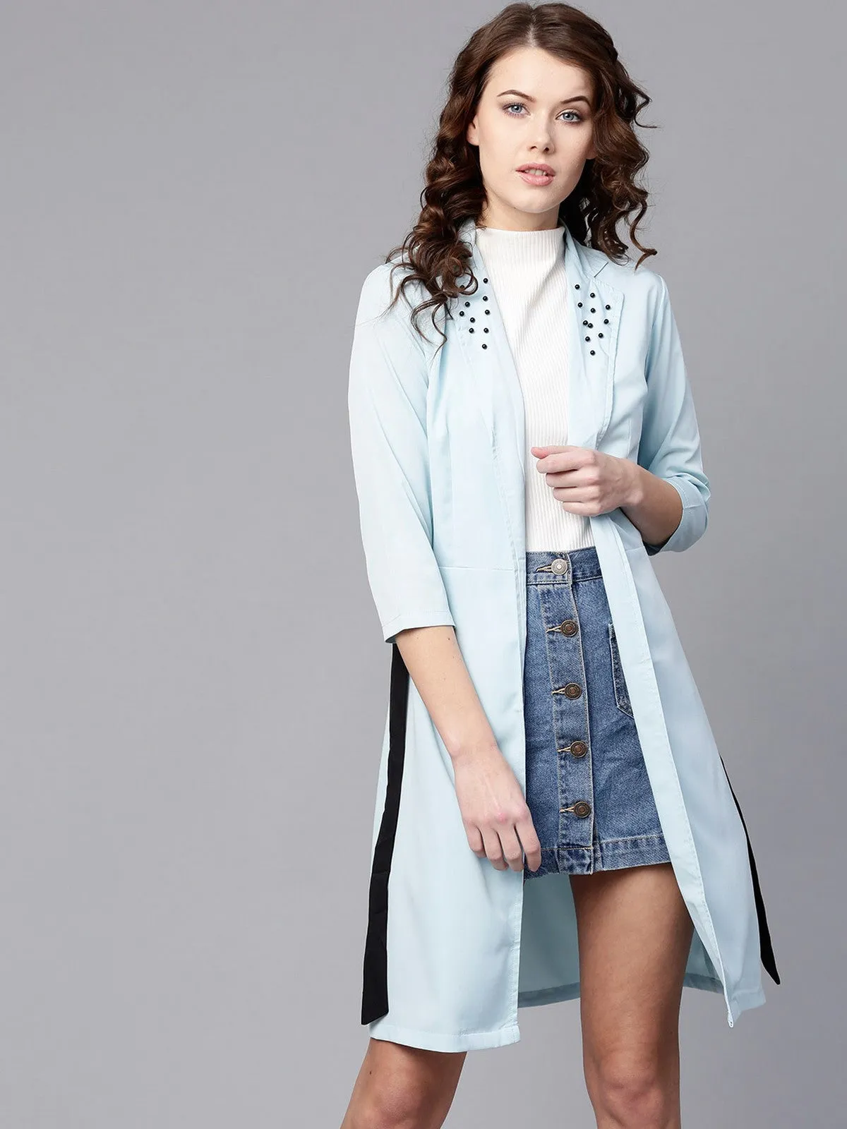 Pearl Studded Open Shrug