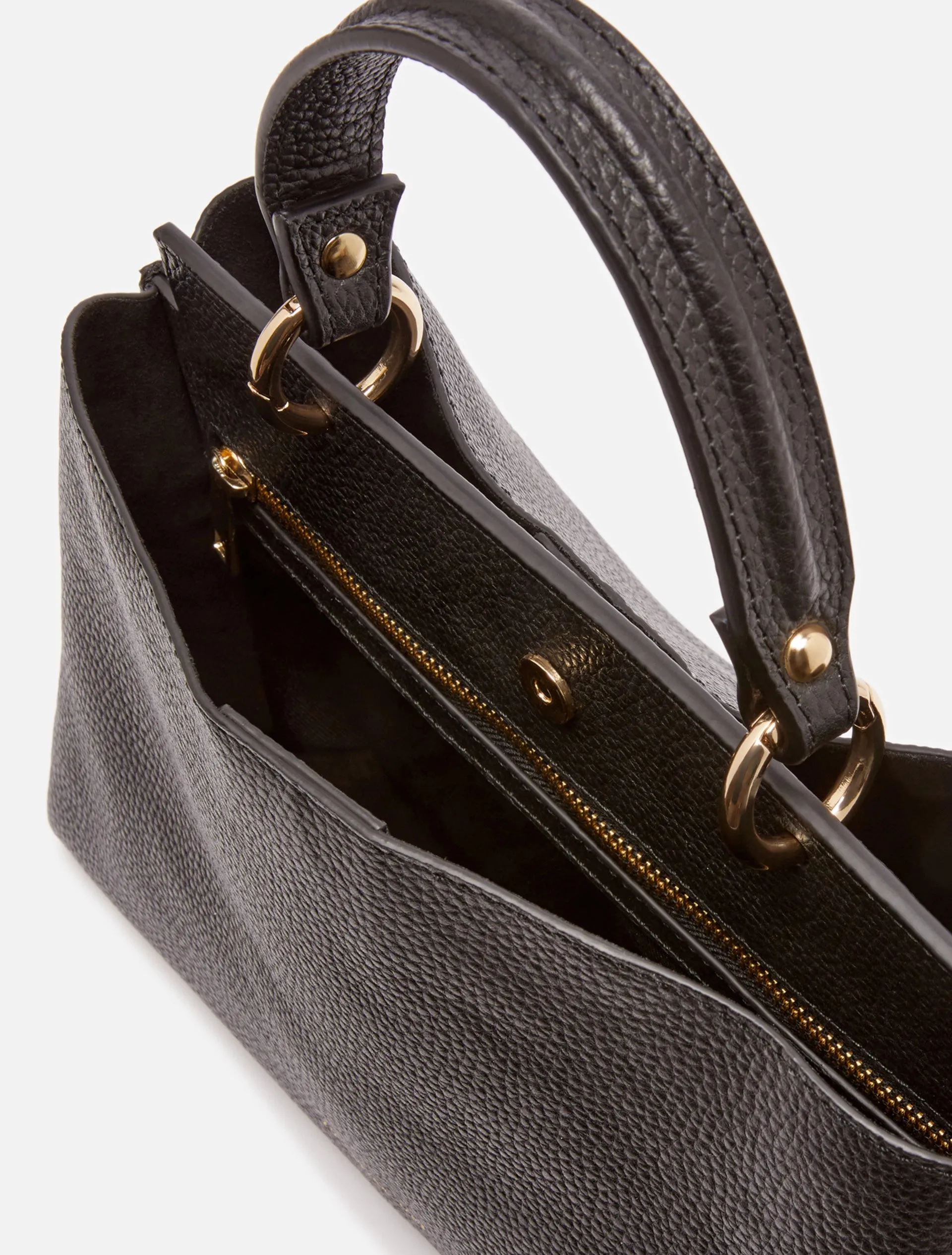 Penny Black Malga Leather Handbag In Black