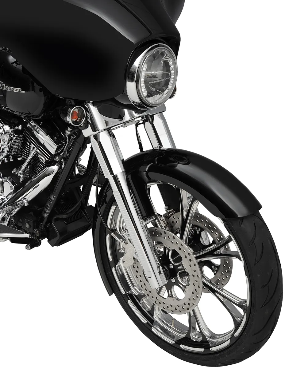 Performance Machine 0208-2056-CH Fork Leg Kit for Stock or Performance Machine Calipers - Dual Disc - Chrome