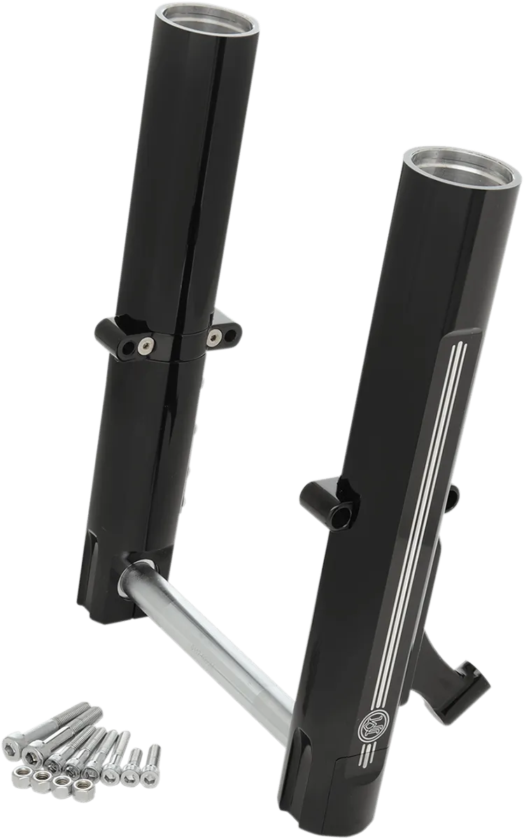 Performance Machine 0208-2056-CH Fork Leg Kit for Stock or Performance Machine Calipers - Dual Disc - Chrome
