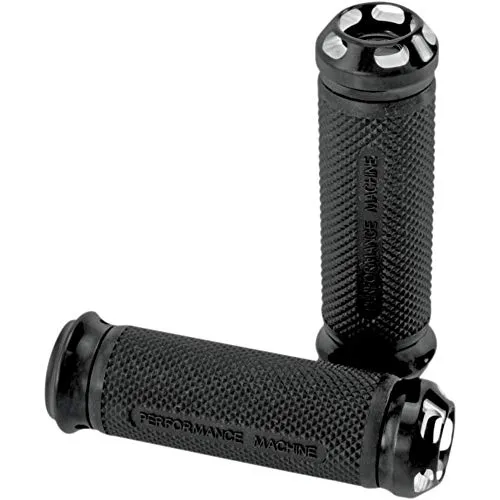 Performance Machine Black Apex Renthal-Wrapped Grip Set 0063-2043-BM