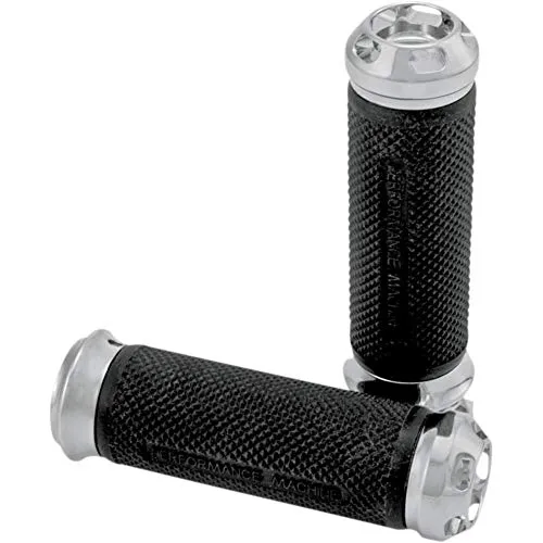 Performance Machine Chrome Apex Renthal-Wrapped Grip Set 0063-2043-CH