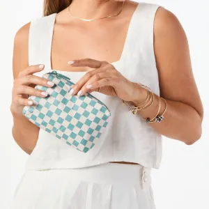 Petite Check Mini Pouch Tide