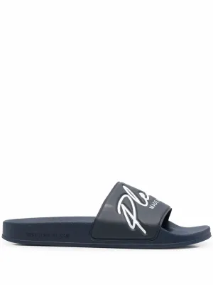 Philipp Plein embossed logo slides