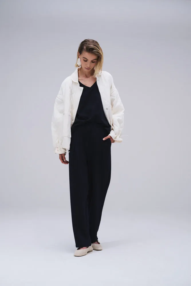 Piab Zobi Off White Lightweight Quilted Jacket