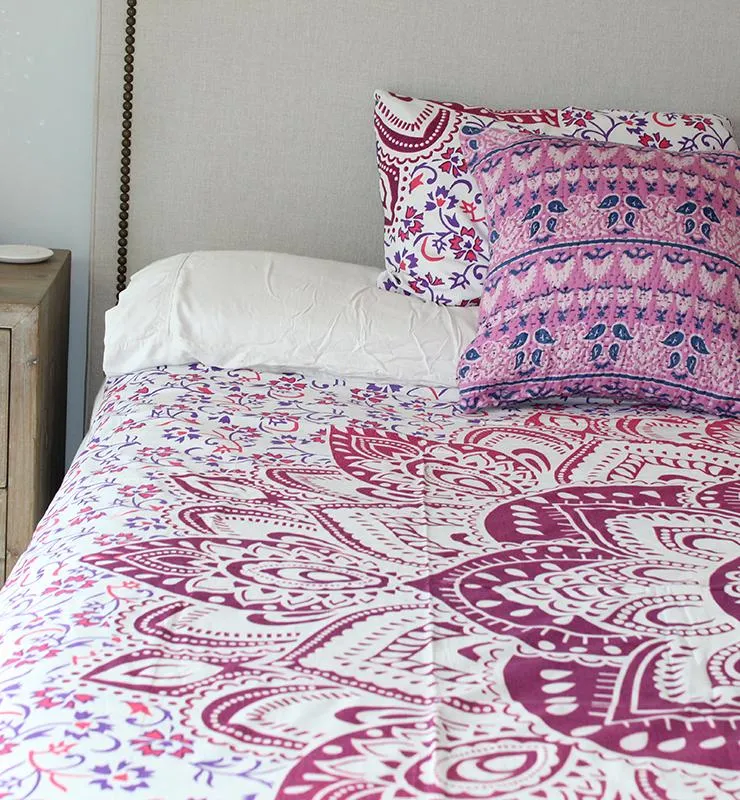Pink Mandela Duvet Set