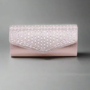 Pink Rhinestone Evening Bag