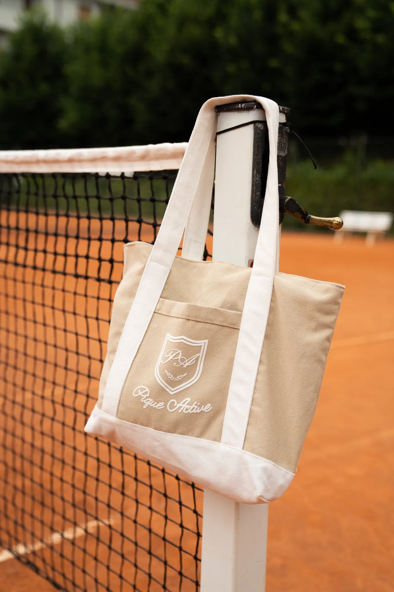 Pique Active Tote Bag in Beige