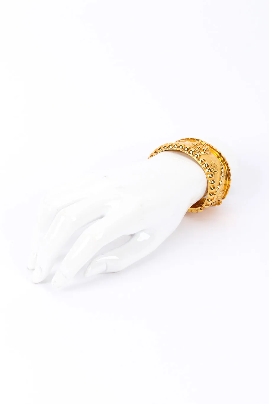 Polished Sculpted Cuff Bracelet