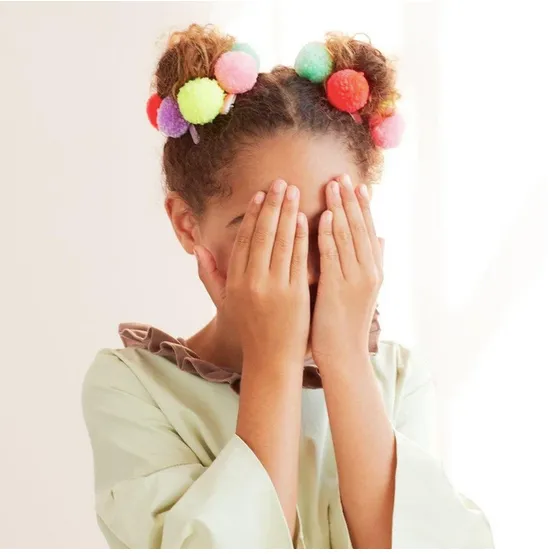 Pompom Unicorn Hair Clips (set of 6)