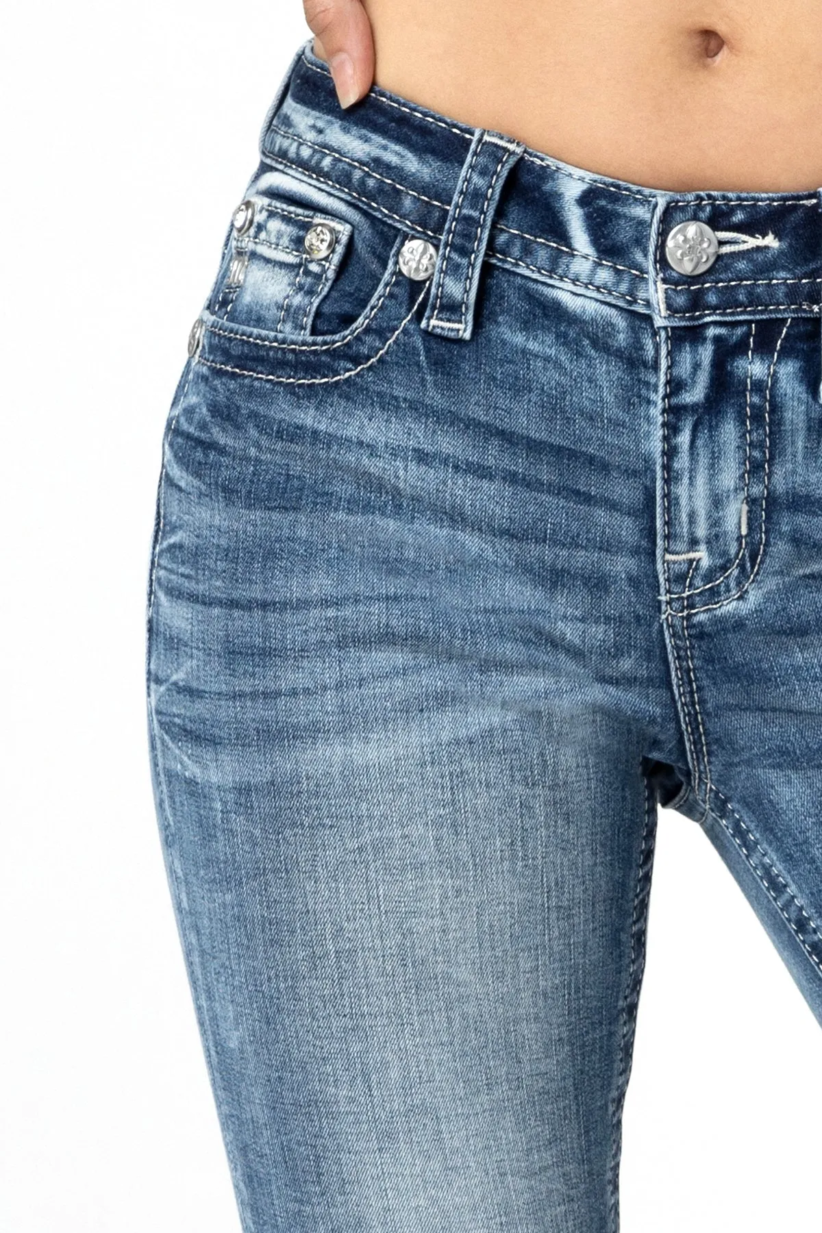 Pop Wing Skinny Jeans