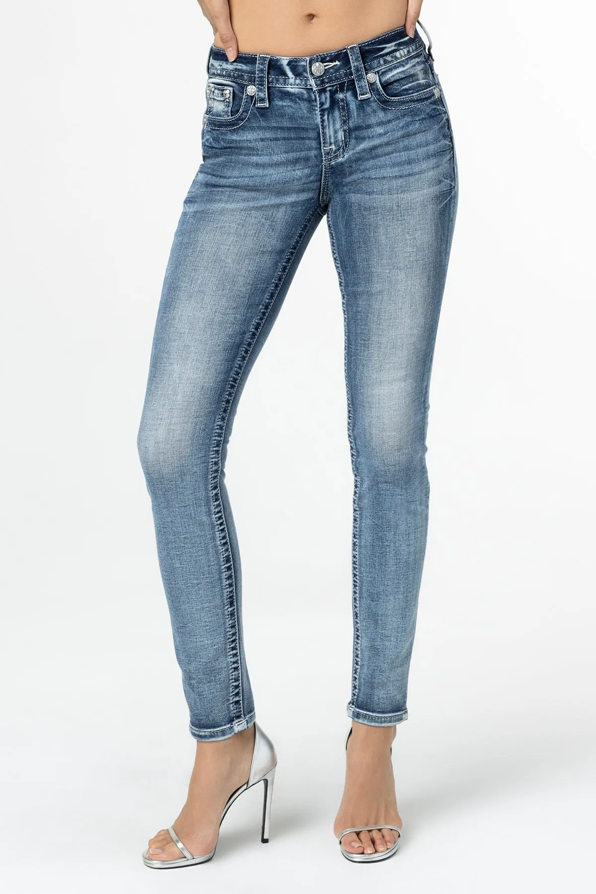 Pop Wing Skinny Jeans