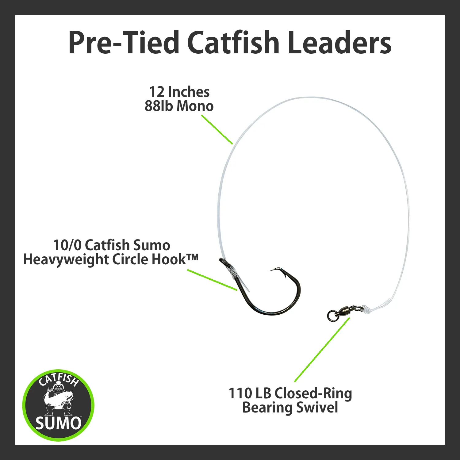 Pre-Tied Trophy Catfishing Leaders