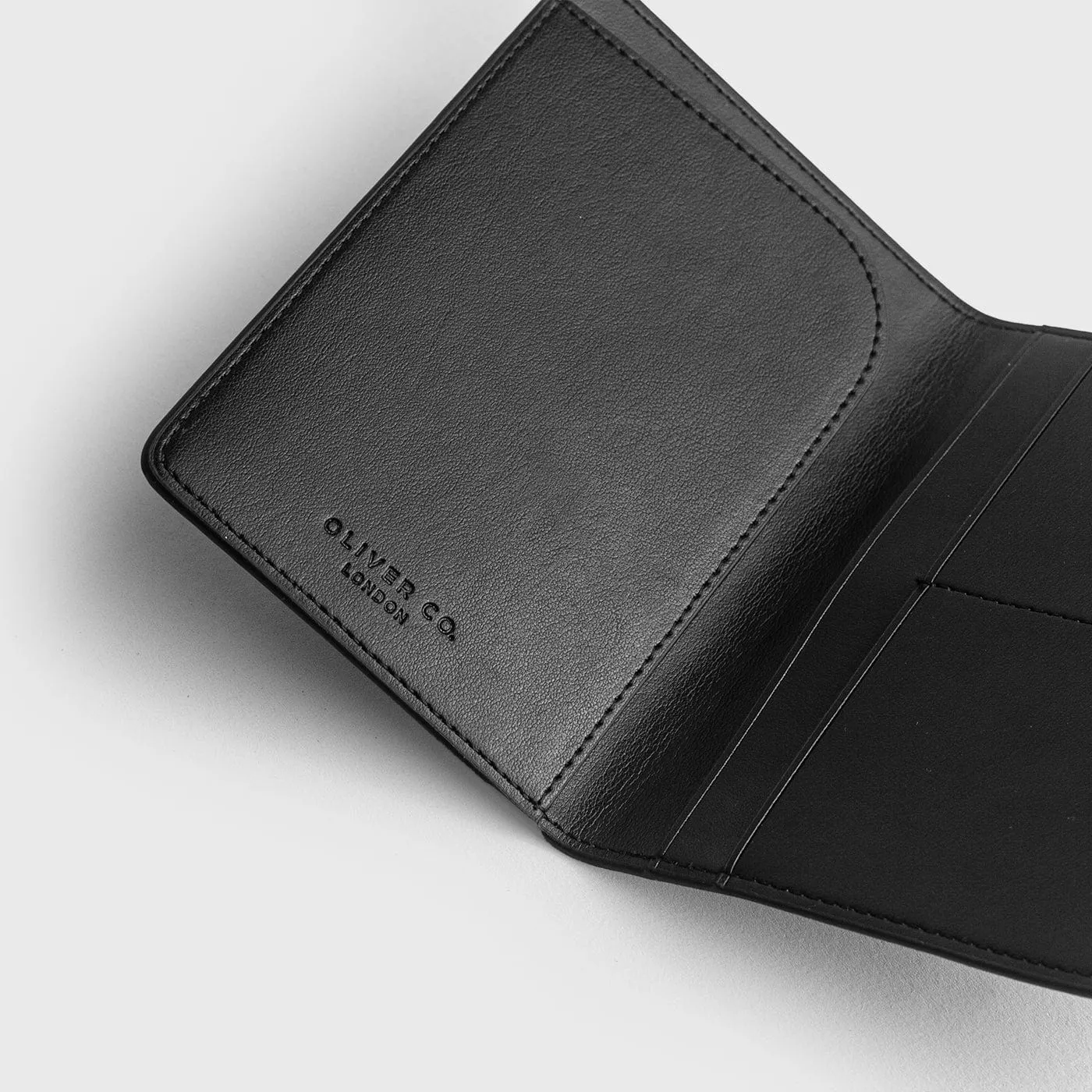 Premium Apple Leather Vegan Passport Holder | Black