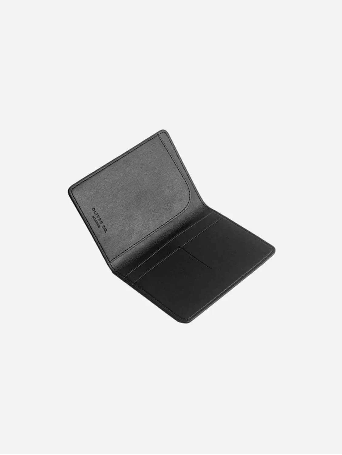 Premium Apple Leather Vegan Passport Holder | Black