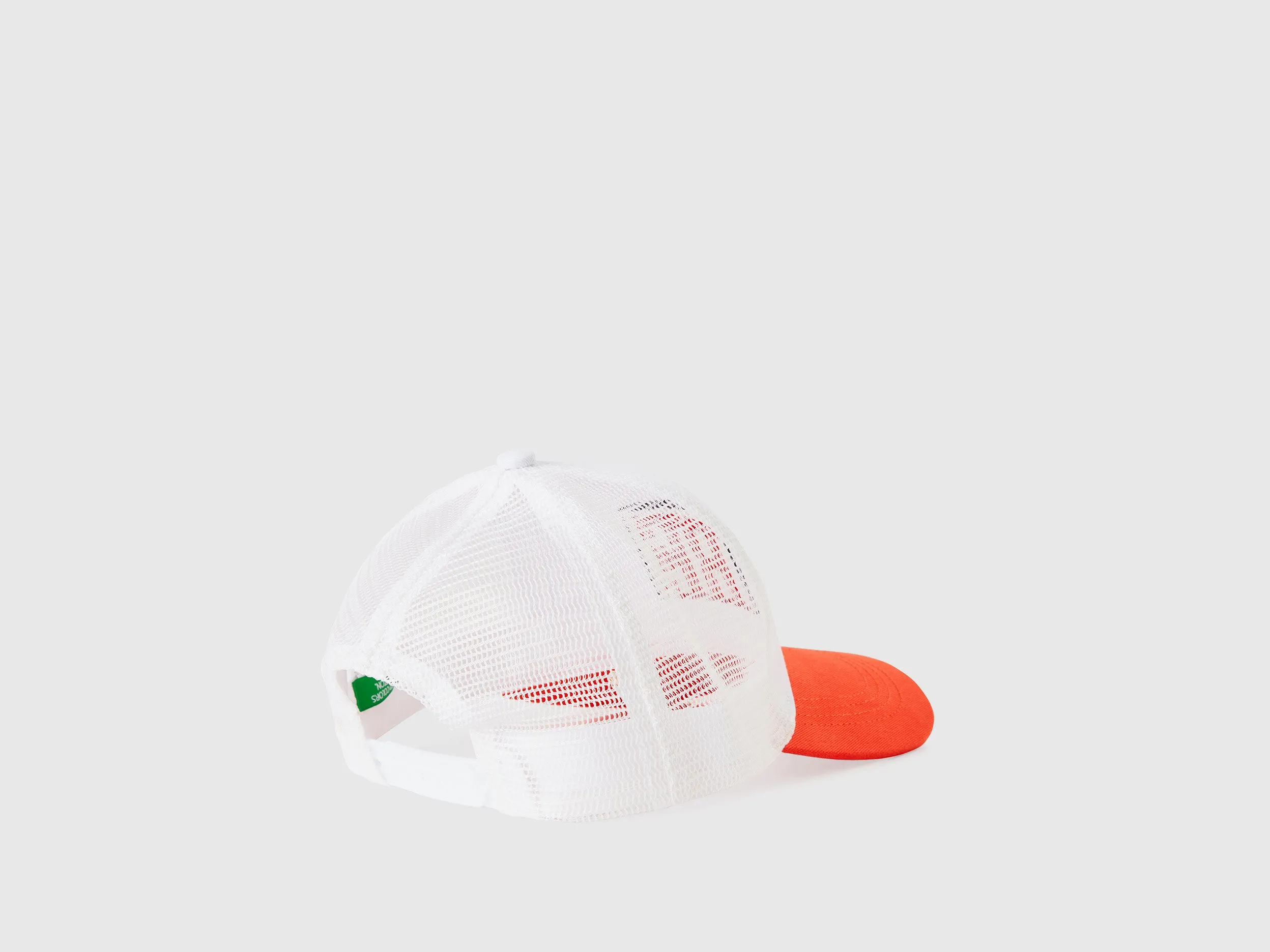 Printed Baseball Cap in Pure Cotton with Vibrant Front Print and Mesh Back