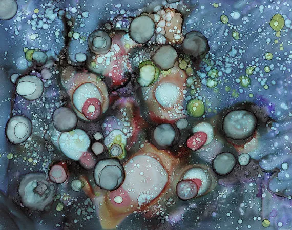 Psychedelic Area Rug  'Galaxy A'
