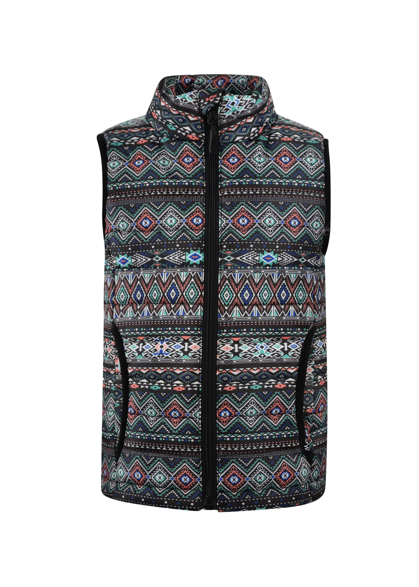 Pure Western Girls (Kids) Jackie Quilted Vest - Multi