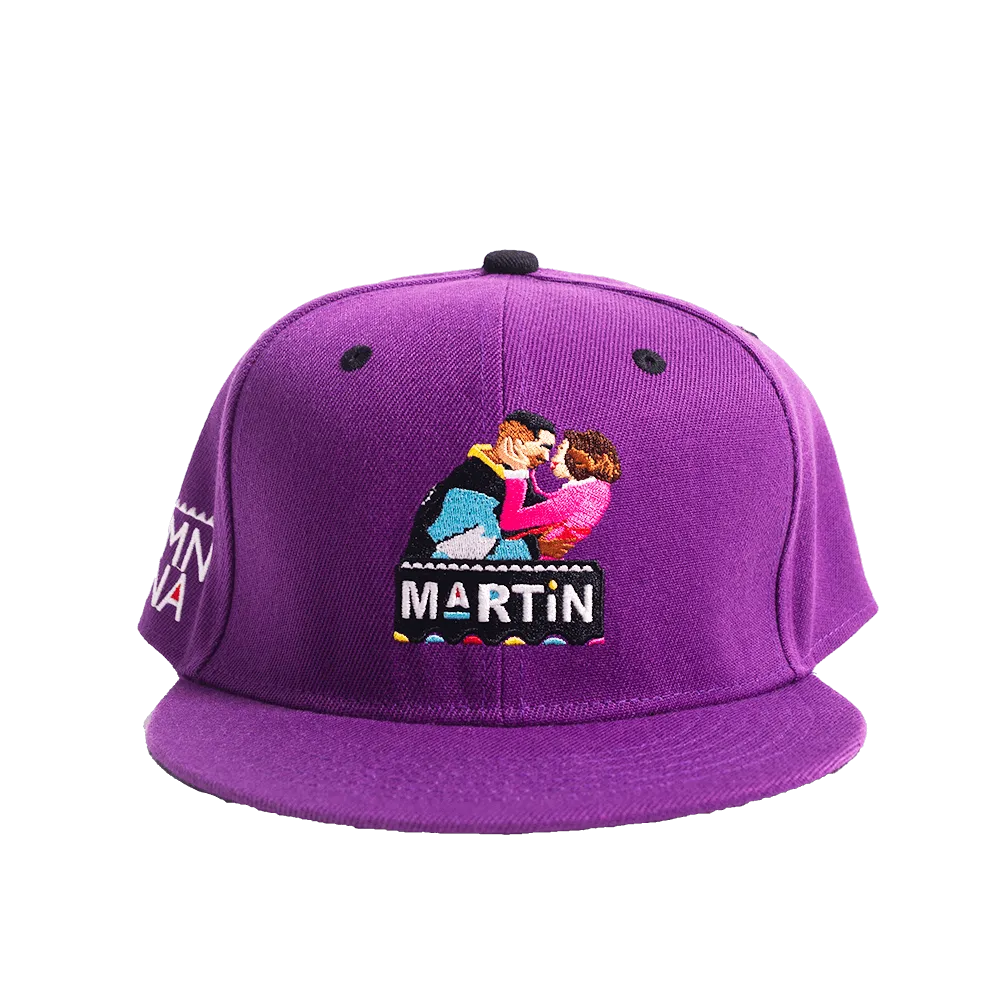 PURPLE DAMN GINA FITTED HAT