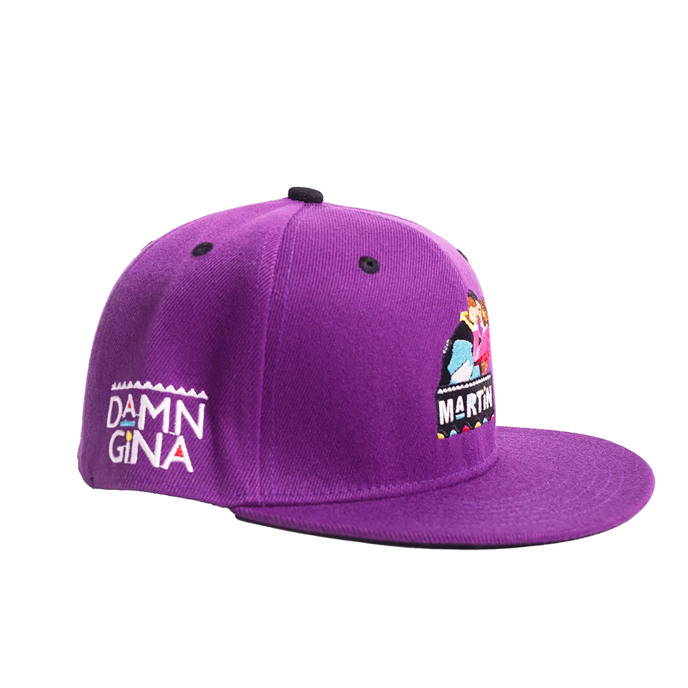 PURPLE DAMN GINA FITTED HAT