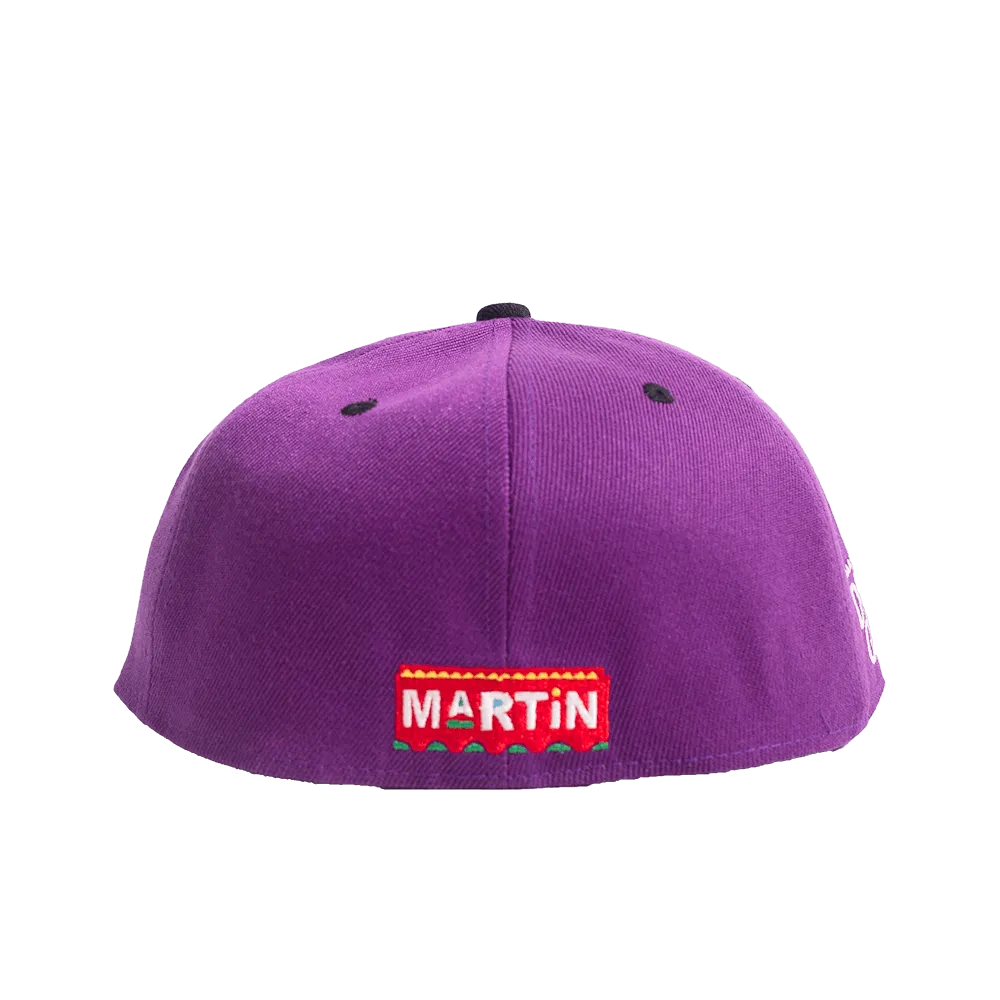 PURPLE DAMN GINA FITTED HAT