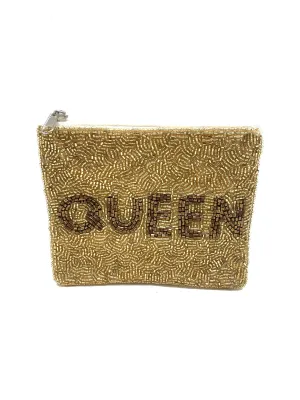 QUEEN Beaded Coin Purse