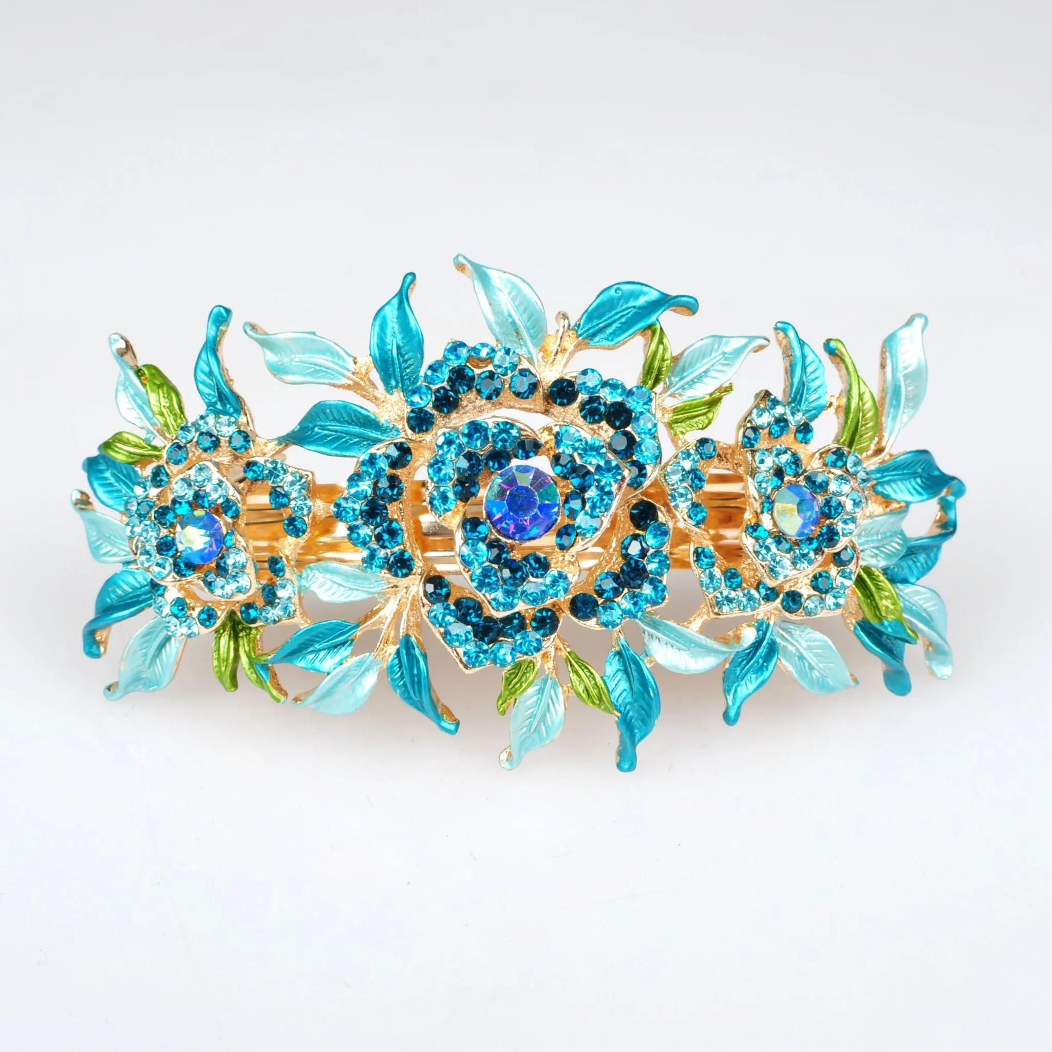 QueenMee Crystal Hair Clip Large Rose - Featured in Closer Magazine