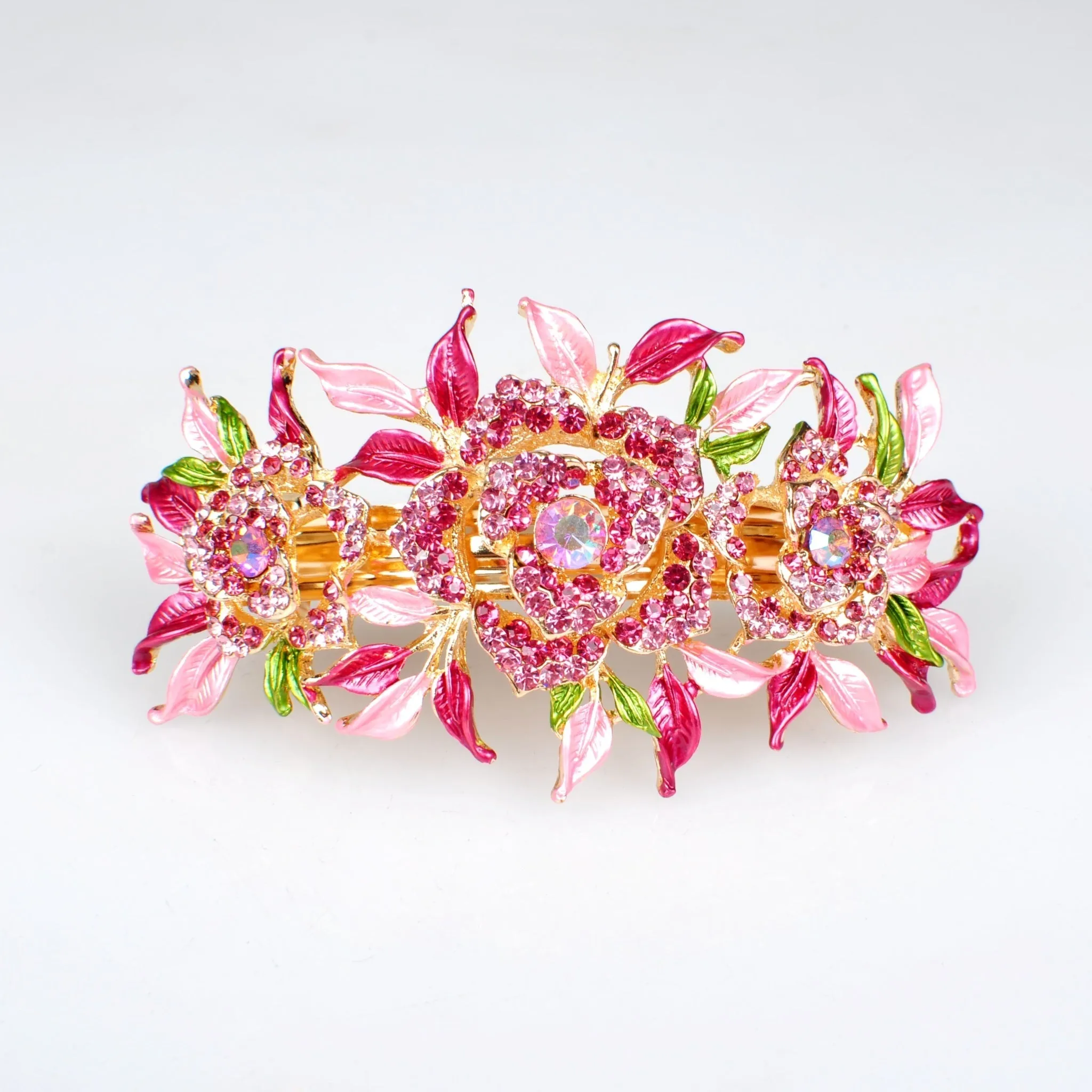 QueenMee Crystal Hair Clip Large Rose - Featured in Closer Magazine