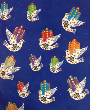Quilted Dove of Peace Fabric - 2-1/2 YDS