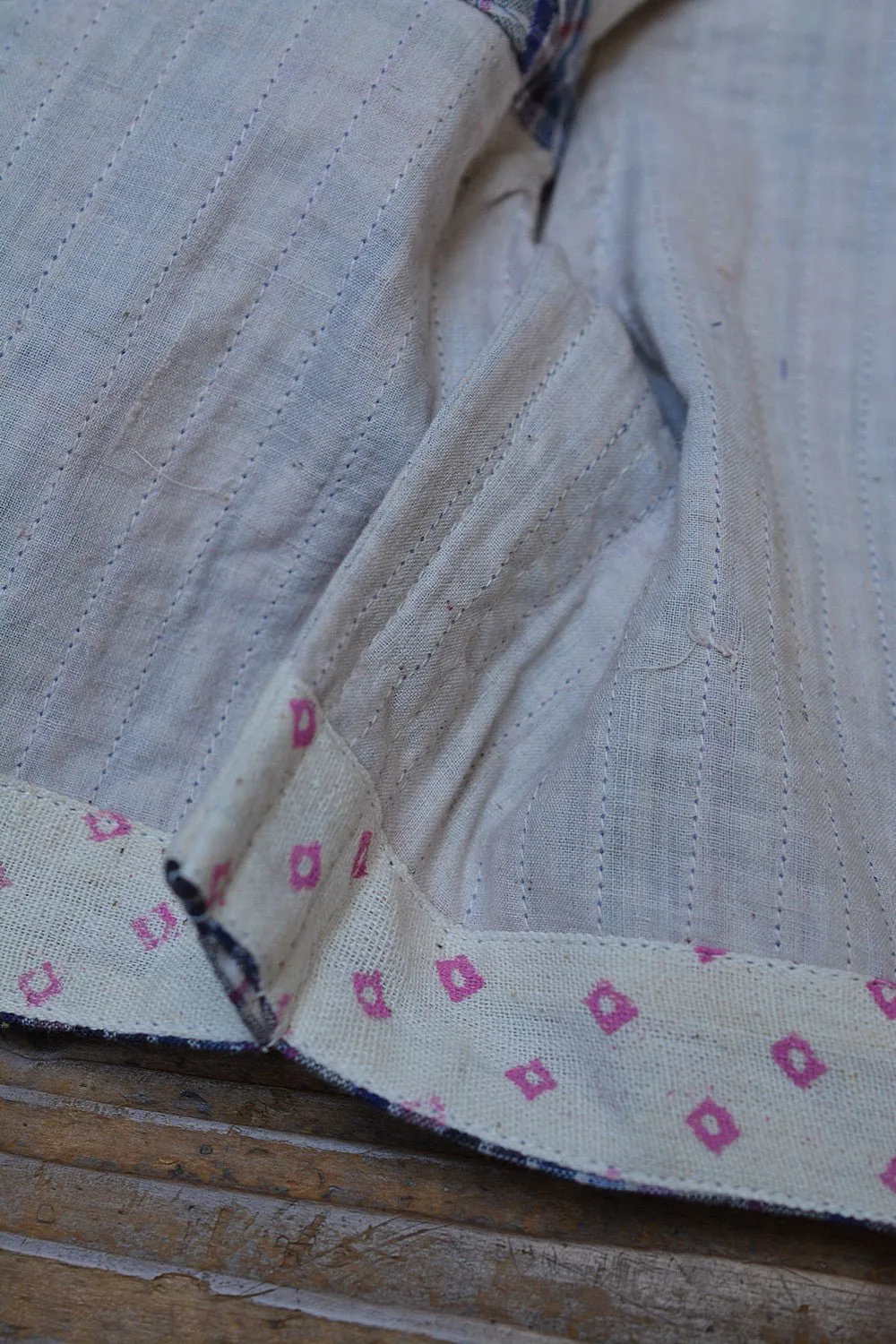 Quilted Khadi Blouse - Multi-Colour Checks