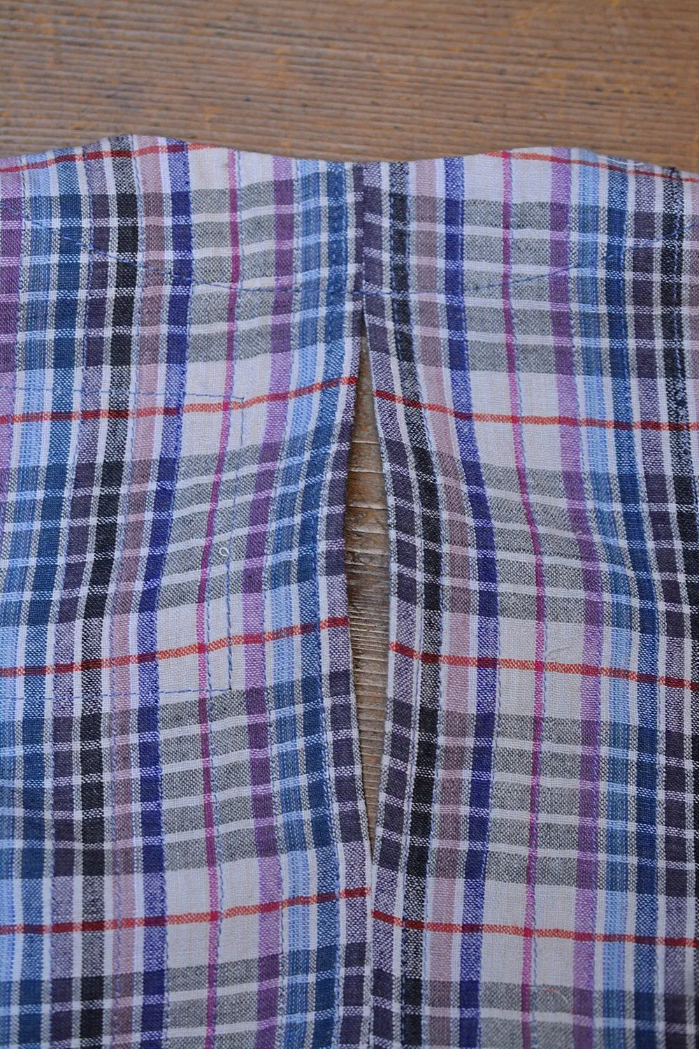 Quilted Khadi Blouse - Multi-Colour Checks